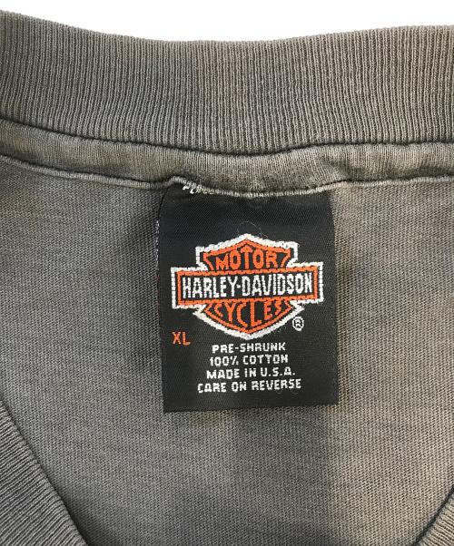 モーターサイクルTシャツ（モーターサイクルTシャツ）モーターサイクルTシャツ (モーターサイクルTシャツ) 90s HARLEY-DAVIDSON(ハーレーダビッドソン) モーターサイクルTシャツ グレー サイズ:XLの古着・服飾アイテム