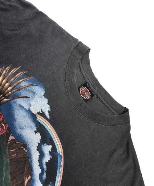 モーターサイクルTシャツ（モーターサイクルTシャツ）モーターサイクルTシャツ (モーターサイクルTシャツ) 90s HARLEY-DAVIDSON(ハーレーダビッドソン) モーターサイクルTシャツ グレー サイズ:XLの古着・服飾アイテム