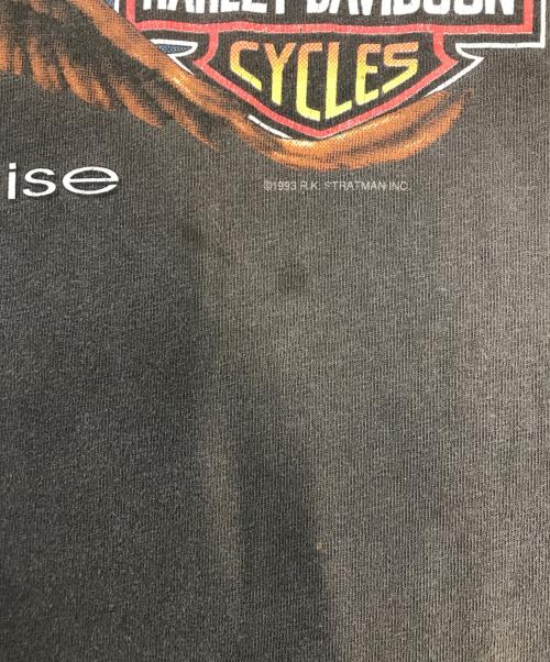 モーターサイクルTシャツ（モーターサイクルTシャツ）モーターサイクルTシャツ (モーターサイクルTシャツ) 90s HARLEY-DAVIDSON(ハーレーダビッドソン) モーターサイクルTシャツ グレー サイズ:XLの古着・服飾アイテム