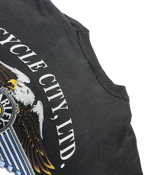 モーターサイクルTシャツ（モーターサイクルTシャツ）モーターサイクルTシャツ (モーターサイクルTシャツ) 90s HARLEY-DAVIDSON(ハーレーダビッドソン) モーターサイクルTシャツ グレー サイズ:XLの古着・服飾アイテム