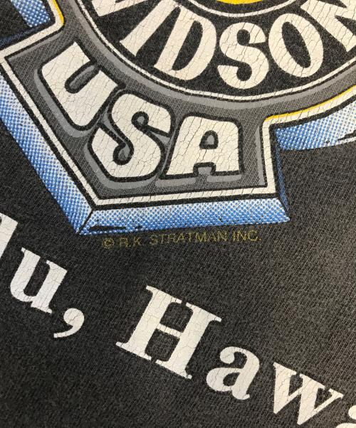 モーターサイクルTシャツ（モーターサイクルTシャツ）モーターサイクルTシャツ (モーターサイクルTシャツ) 90s HARLEY-DAVIDSON(ハーレーダビッドソン) モーターサイクルTシャツ グレー サイズ:XLの古着・服飾アイテム
