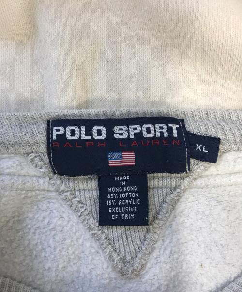 POLO SPORT（ポロスポーツ）POLO SPORT (ポロスポーツ) 後付けパーカー グレー サイズ:XLの古着・服飾アイテム