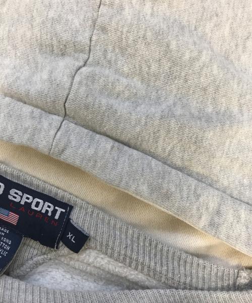 POLO SPORT（ポロスポーツ）POLO SPORT (ポロスポーツ) 後付けパーカー グレー サイズ:XLの古着・服飾アイテム