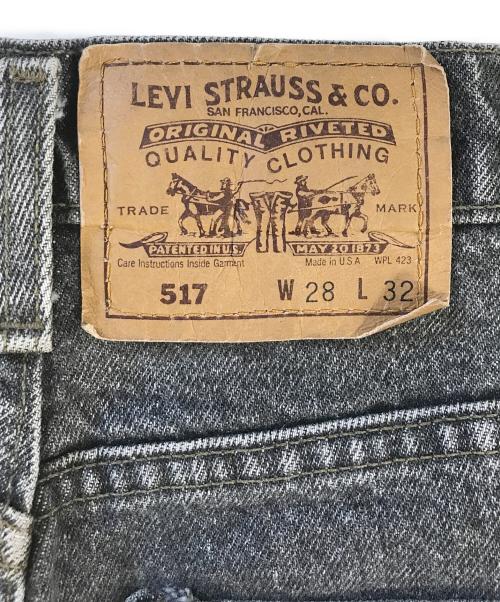 LEVI'S（リーバイス）LEVI'S (リーバイス) 517先染めデニムパンツ ブラック サイズ:W28 L32の古着・服飾アイテム