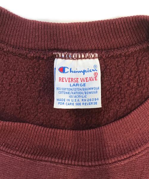 Champion（チャンピオン）Champion (チャンピオン) リバースウィーブスウェット レッド サイズ:LARGEの古着・服飾アイテム
