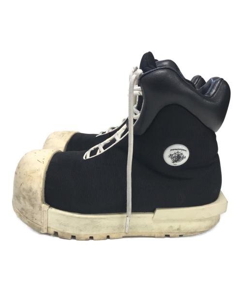 FVVO（エフブイブイオー）FVVO (エフブイブイオー) ROCKSTA (ロックスター) THICK SOLED HIGH BOOTS ブラック サイズ:24.5cmの古着・服飾アイテム