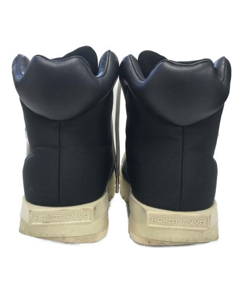 FVVO（エフブイブイオー）FVVO (エフブイブイオー) ROCKSTA (ロックスター) THICK SOLED HIGH BOOTS ブラック サイズ:24.5cmの古着・服飾アイテム