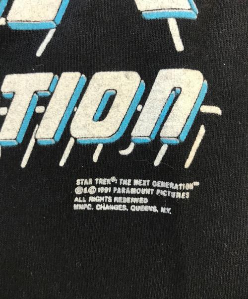 ムービーTシャツ（ムービーTシャツ）ムービーTシャツ (ムービーTシャツ) 90s STAR TREK(スタートレック) ムービーＴシャツ ブラック サイズ:LARGEの古着・服飾アイテム