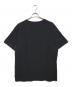 DIOR HOMME (ディオール オム) ERL (イーアールエル) ダメージ加工ロゴ刺繍Tシャツ ブラック サイズ:L：25000円
