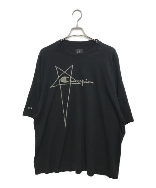RICK OWENS（リックオウエンス）RICK OWENS (リックオウエンス) Champion (チャンピオン) Tシャツ ブラック サイズ:Sの古着・服飾アイテム