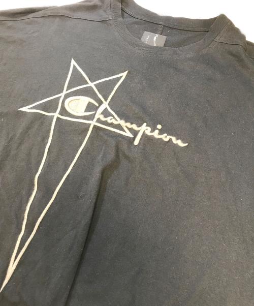 RICK OWENS（リックオウエンス）RICK OWENS (リックオウエンス) Champion (チャンピオン) Tシャツ ブラック サイズ:Sの古着・服飾アイテム