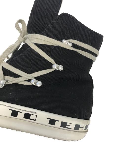 RICK OWENS DRKSHDW（リックオウエンス ダークシャドウ）RICK OWENS DRKSHDW (リックオウエンス ダークシャドウ) ハイカットスニーカー ブラック サイズ:SIZE 41の古着・服飾アイテム