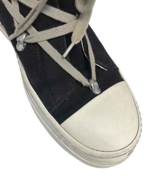 RICK OWENS DRKSHDW（リックオウエンス ダークシャドウ）RICK OWENS DRKSHDW (リックオウエンス ダークシャドウ) ハイカットスニーカー ブラック サイズ:SIZE 41の古着・服飾アイテム