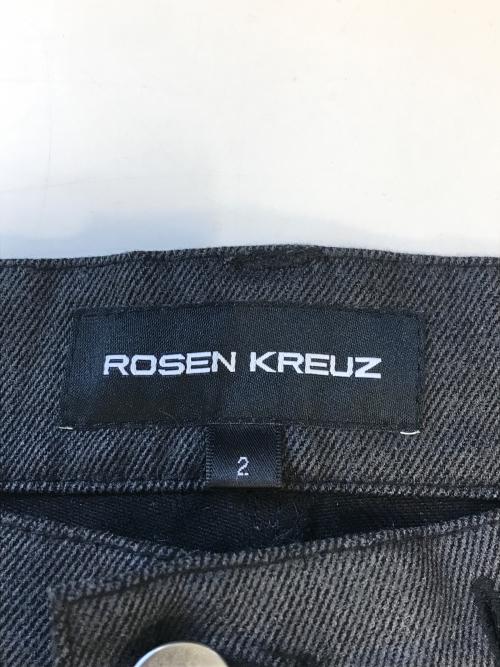 rosen kreuz（ローゼンクロイツ）rosen kreuz (ローゼンクロイツ) バギージーンズ ブラック サイズ:2の古着・服飾アイテム