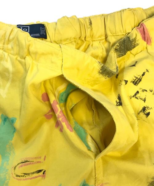 POLO RALPH LAUREN（ポロ・ラルフローレン）POLO RALPH LAUREN (ポロ・ラルフローレン) プリントカーゴパンツ イエロー サイズ:XLの古着・服飾アイテム