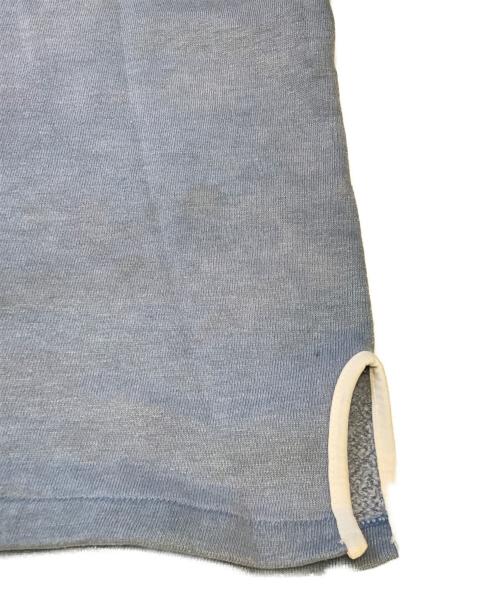 Champion（チャンピオン）Champion (チャンピオン) ヘンリーネック半袖スウェット ブルー サイズ:Lの古着・服飾アイテム