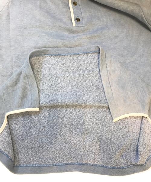 Champion（チャンピオン）Champion (チャンピオン) ヘンリーネック半袖スウェット ブルー サイズ:Lの古着・服飾アイテム