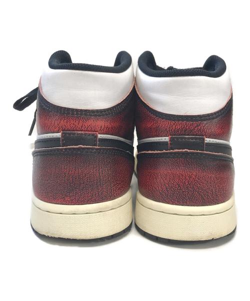 NIKE（ナイキ）NIKE (ナイキ) Air Jordan 1 Mid レッド サイズ:US9/UK8/EUR42.5/cm27/BR40.5/CN270(2.5)の古着・服飾アイテム