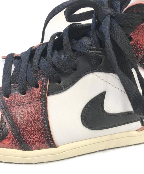 NIKE（ナイキ）NIKE (ナイキ) Air Jordan 1 Mid レッド サイズ:US9/UK8/EUR42.5/cm27/BR40.5/CN270(2.5)の古着・服飾アイテム