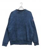 DIESELディーゼル）の古着「D-Krib Track Denim Sweatshirt」｜インディゴ