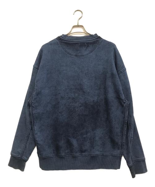 DIESEL（ディーゼル）DIESEL (ディーゼル) D-Krib Track Denim Sweatshirt インディゴ サイズ:Mの古着・服飾アイテム