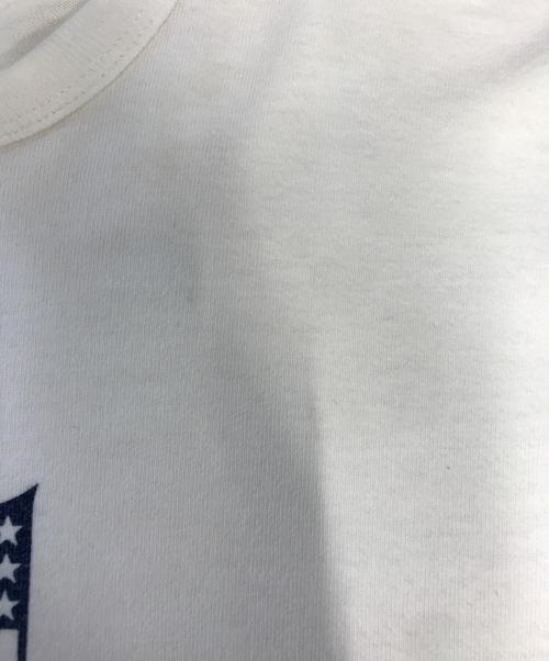 Champion（チャンピオン）Champion (チャンピオン) 染み込みプリントTシャツ ホワイト サイズ:XLの古着・服飾アイテム