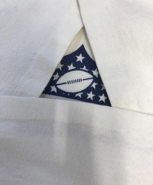 Champion（チャンピオン）Champion (チャンピオン) 染み込みプリントTシャツ ホワイト サイズ:XLの古着・服飾アイテム