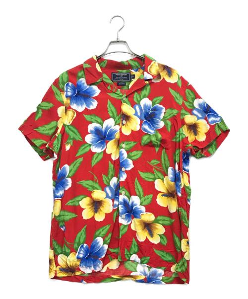 POLO SPORT（ポロスポーツ）POLO SPORT (ポロスポーツ) レーヨンアロハシャツ レッド サイズ:Lの古着・服飾アイテム