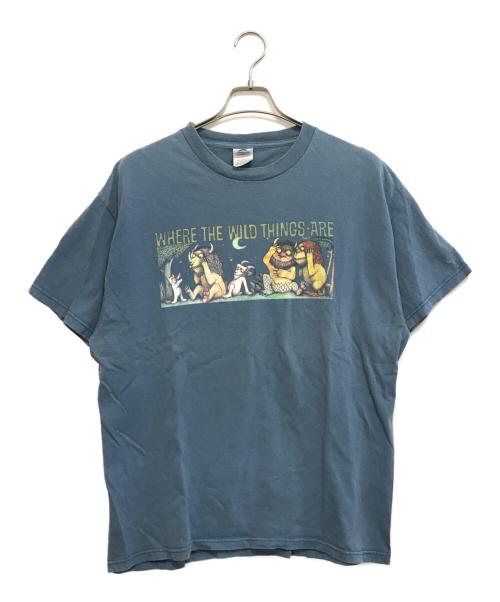 DELTA（デルタ）DELTA (デルタ) プリントTシャツ ブルー サイズ:Lの古着・服飾アイテム