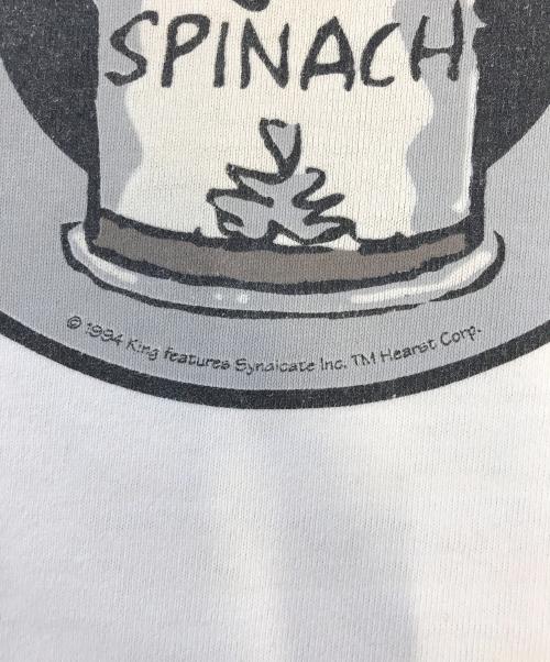 キャラクターロングスリーブTシャツ（キャラクターロングスリーブTシャツ）キャラクターロングスリーブTシャツ (キャラクターロングスリーブTシャツ) popeye(ポパイ) キャラクターロングスリーブTシャツ ホワイト サイズ:表記なしの古着・服飾アイテム