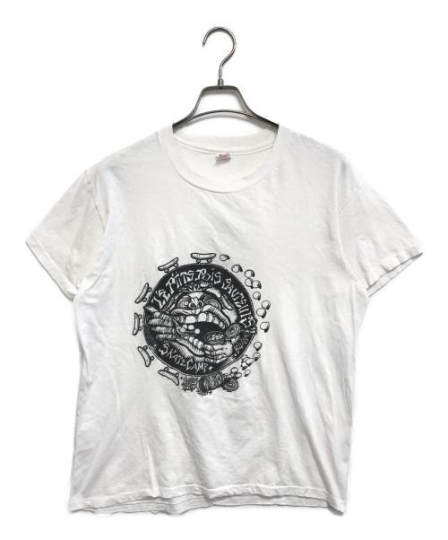 Hanes（ヘインズ）Hanes (ヘインズ) プリントTシャツ ホワイト サイズ:Lの古着・服飾アイテム