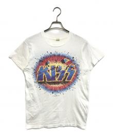 バンドTシャツ（バンドTシャツ）の古着「80s kiss(キッス) バンドTシャツ」｜ホワイト