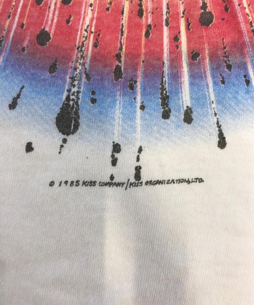 バンドTシャツ（バンドTシャツ）バンドTシャツ (バンドTシャツ) 80s kiss(キッス) バンドTシャツ ホワイト サイズ:Lの古着・服飾アイテム