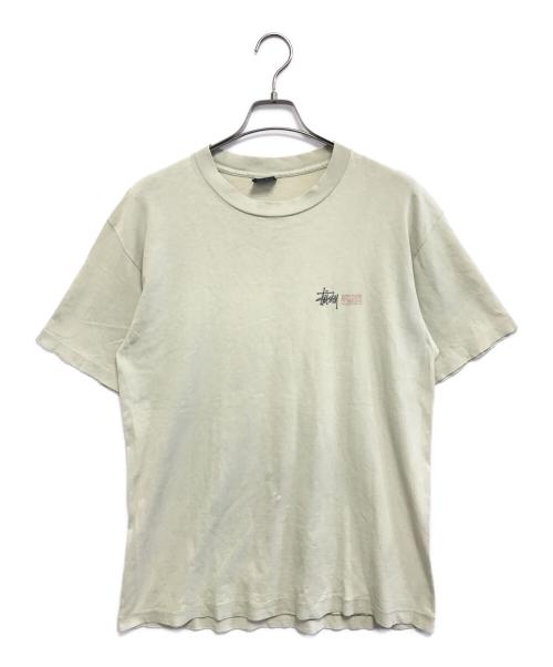 stussy（ステューシー）stussy (ステューシー) プリントTシャツ 黄緑 サイズ:Lの古着・服飾アイテム