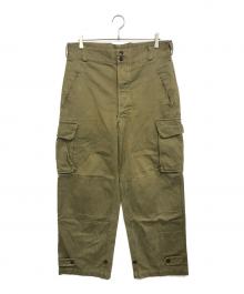 VINTAGE MILITARY（ヴィンテージ ミリタリー）の古着「French Army(フランス軍) M-47 HBT Pants」｜グリーン