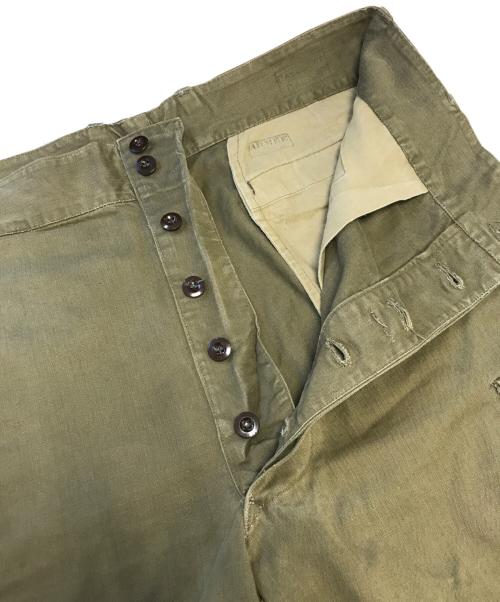 VINTAGE MILITARY（ヴィンテージ ミリタリー）VINTAGE MILITARY (ヴィンテージ ミリタリー) French Army(フランス軍) M-47 HBT Pants グリーン サイズ:表記なしの古着・服飾アイテム