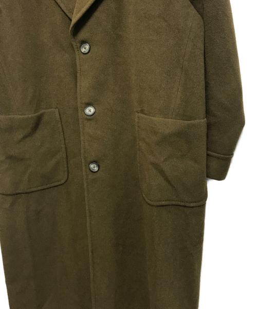 GIANFRANCO FERRE（ジャンフランコフェレ）GIANFRANCO FERRE (ジャンフランコフェレ) カシミヤ混マキシコート カーキ サイズ:55の古着・服飾アイテム