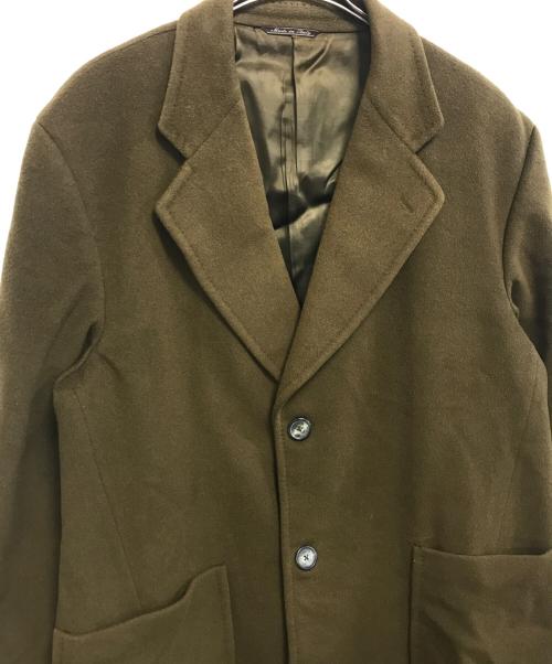 GIANFRANCO FERRE（ジャンフランコフェレ）GIANFRANCO FERRE (ジャンフランコフェレ) カシミヤ混マキシコート カーキ サイズ:55の古着・服飾アイテム