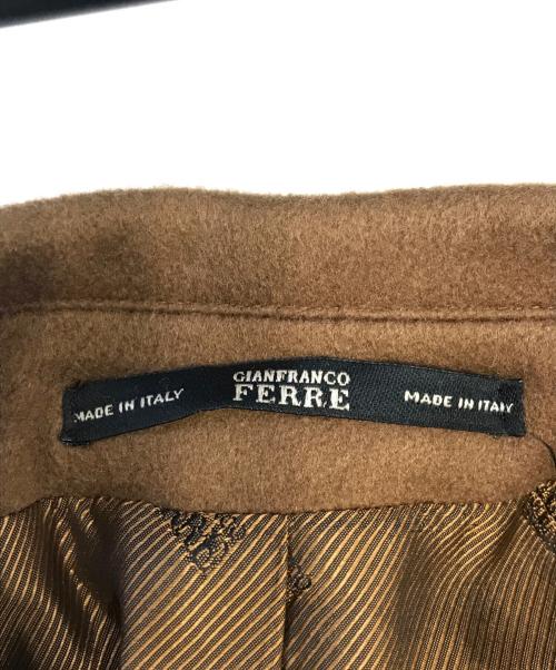 GIANFRANCO FERRE（ジャンフランコフェレ）GIANFRANCO FERRE (ジャンフランコフェレ) カシミヤ混マキシチェスターコート ベージュ サイズ:54の古着・服飾アイテム