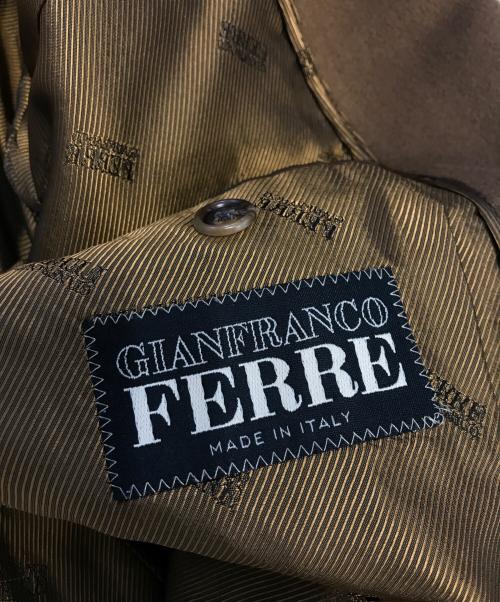 GIANFRANCO FERRE（ジャンフランコフェレ）GIANFRANCO FERRE (ジャンフランコフェレ) カシミヤ混マキシチェスターコート ベージュ サイズ:54の古着・服飾アイテム