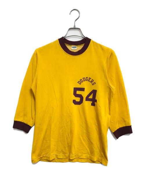 Champion（チャンピオン）Champion (チャンピオン) 70sナンバリングカットソー イエロー サイズ:Mの古着・服飾アイテム
