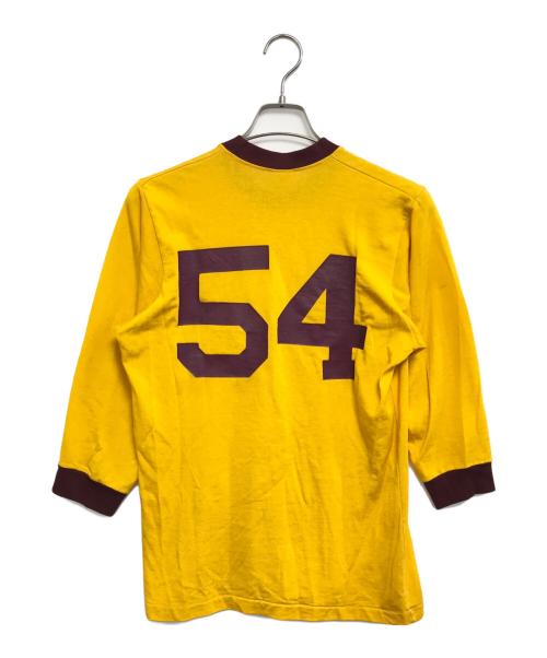 Champion（チャンピオン）Champion (チャンピオン) 70sナンバリングカットソー イエロー サイズ:Mの古着・服飾アイテム