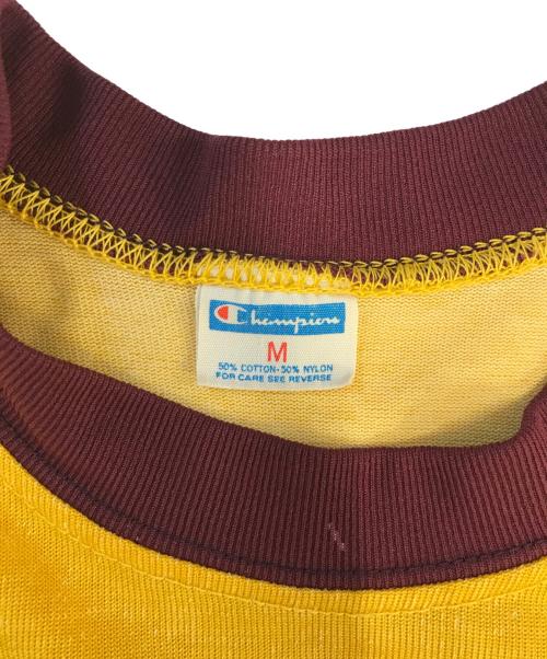 Champion（チャンピオン）Champion (チャンピオン) 70sナンバリングカットソー イエロー サイズ:Mの古着・服飾アイテム
