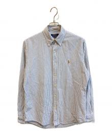 POLO RALPH LAUREN（ポロ・ラルフローレン）の古着「ストライプシャツ」｜ブルー×ホワイト