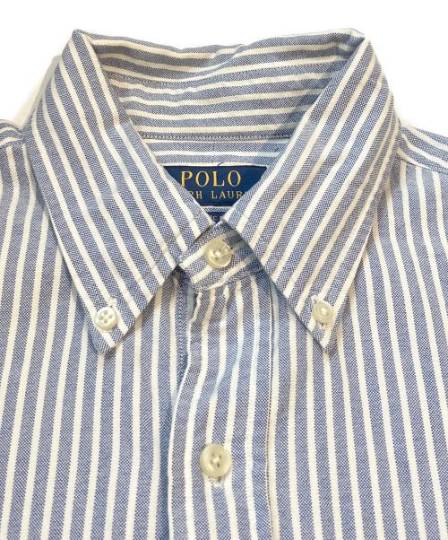 POLO RALPH LAUREN（ポロ・ラルフローレン）POLO RALPH LAUREN (ポロ・ラルフローレン) ストライプシャツ ブルー×ホワイト サイズ:Mの古着・服飾アイテム