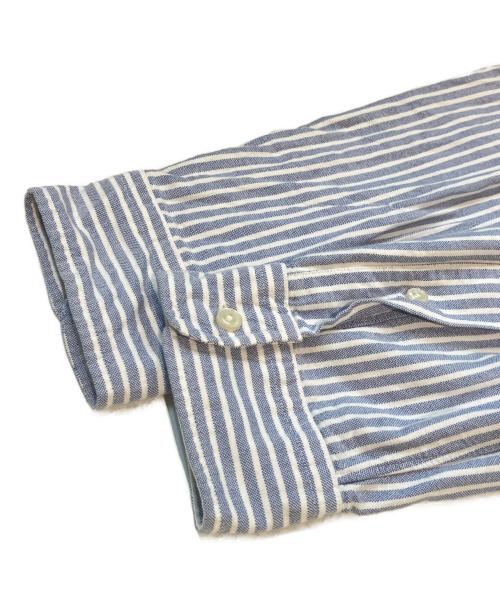 POLO RALPH LAUREN（ポロ・ラルフローレン）POLO RALPH LAUREN (ポロ・ラルフローレン) ストライプシャツ ブルー×ホワイト サイズ:Mの古着・服飾アイテム