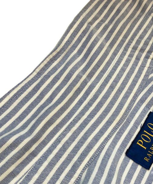 POLO RALPH LAUREN（ポロ・ラルフローレン）POLO RALPH LAUREN (ポロ・ラルフローレン) ストライプシャツ ブルー×ホワイト サイズ:Mの古着・服飾アイテム