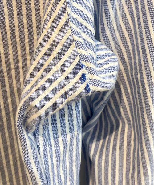 POLO RALPH LAUREN（ポロ・ラルフローレン）POLO RALPH LAUREN (ポロ・ラルフローレン) ストライプシャツ ブルー×ホワイト サイズ:Mの古着・服飾アイテム