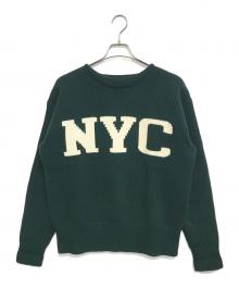 POLO RALPH LAUREN（ポロ・ラルフローレン）の古着「NYC Washable Wool-Blend Sweater」｜グリーン