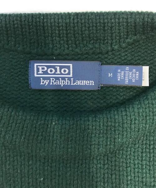 POLO RALPH LAUREN（ポロ・ラルフローレン）POLO RALPH LAUREN (ポロ・ラルフローレン) NYC Washable Wool-Blend Sweater グリーン サイズ:Mの古着・服飾アイテム